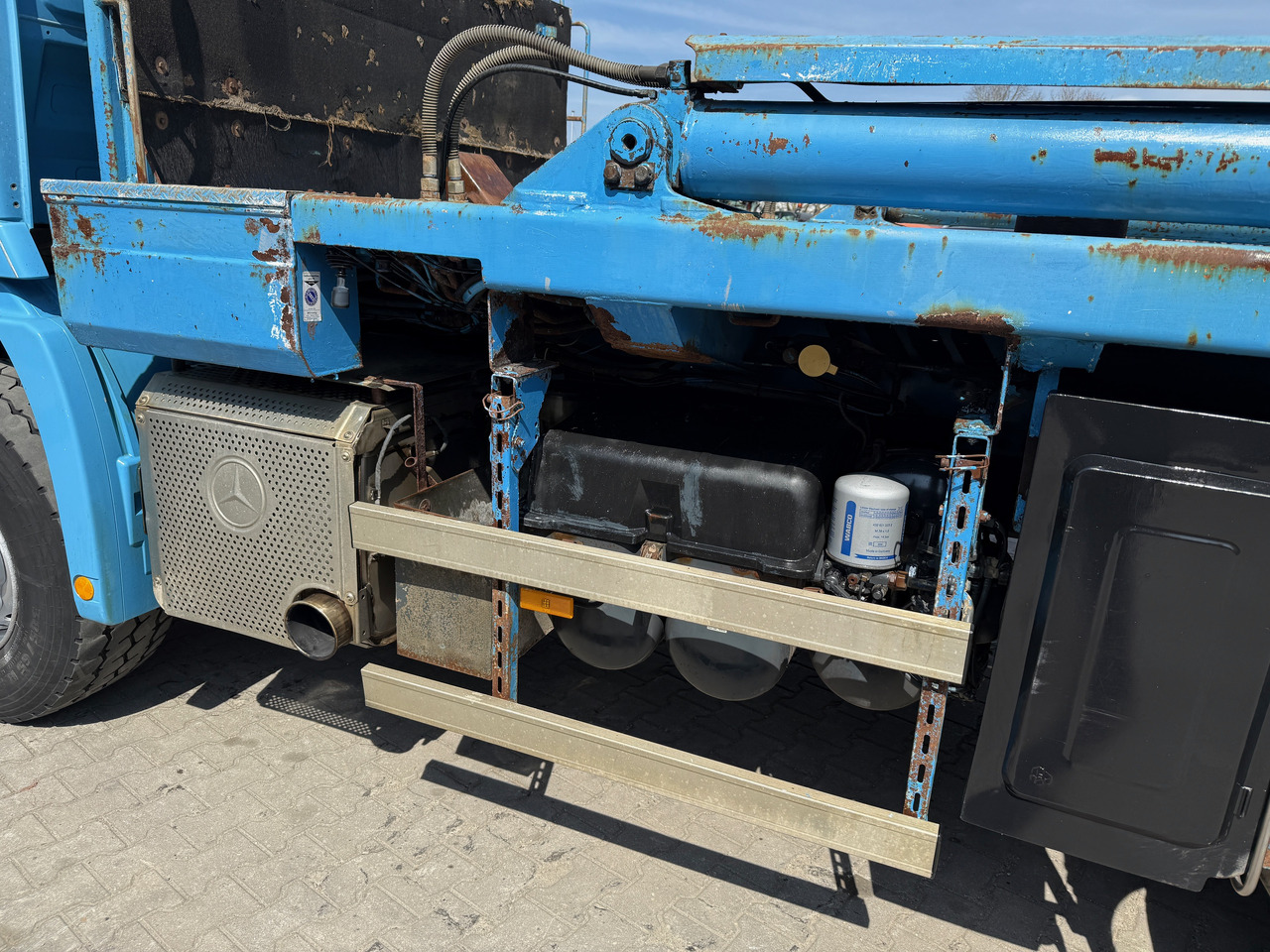 Camión portacontenedor de cadenas Mercedes-Benz 1841 Actros MP2 Absetzkipper 4x4 Allrad Klima: foto 15