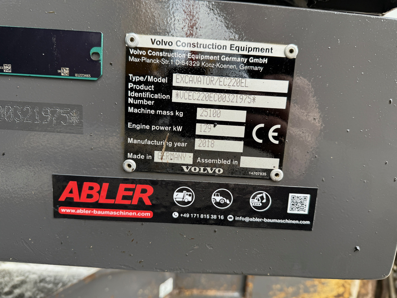 Excavadora de cadenas Volvo EC220 EL Kettenbagger Klima 180 Grad LED TOP!: foto 14