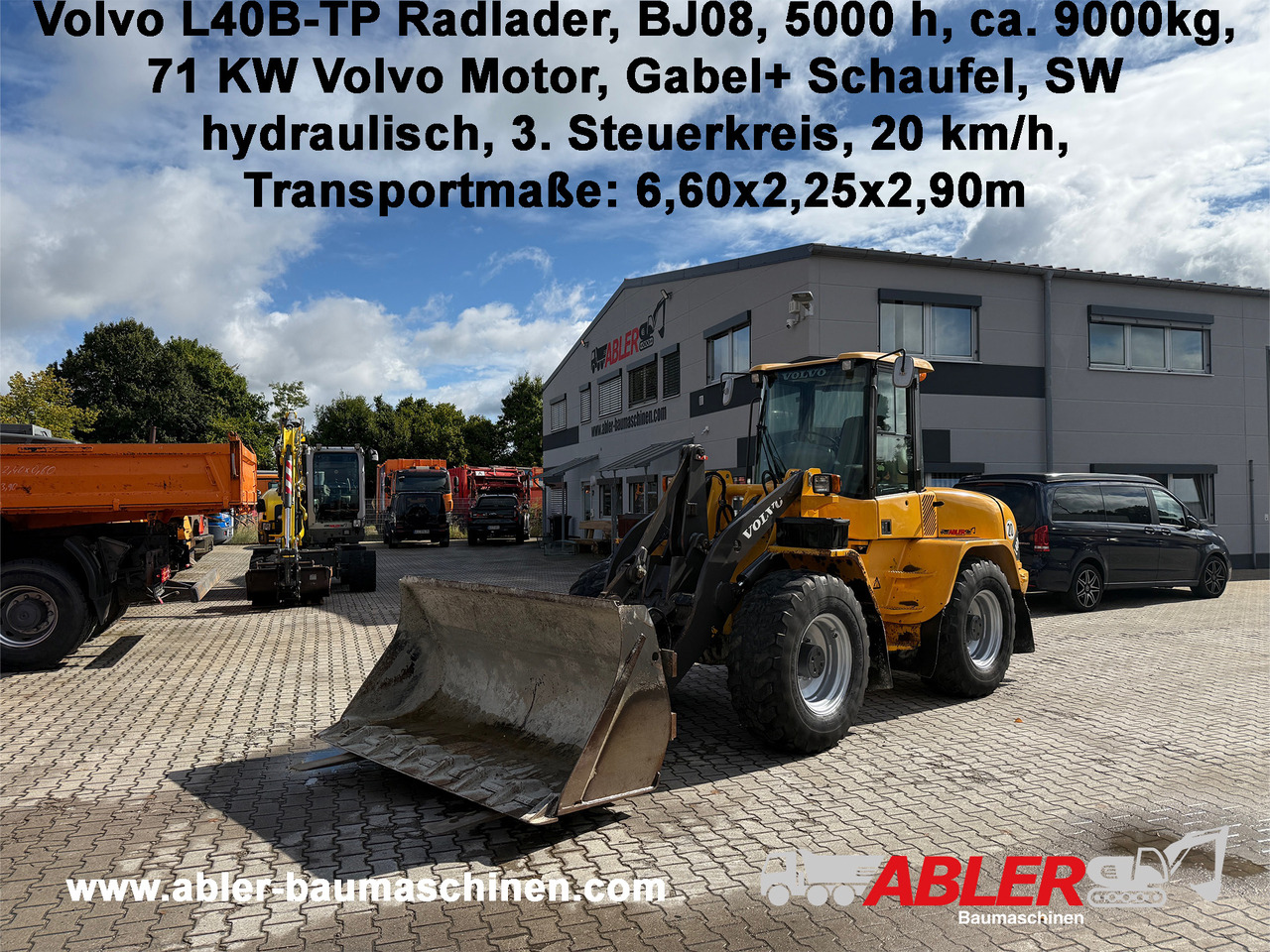 Volvo L40 B-TP Radlader Gabel Schaufel SW - Cargadora de ruedas: foto 1 Volvo L40 B-TP Radlader Gabel Schaufel SW - Cargadora de ruedas: foto 1