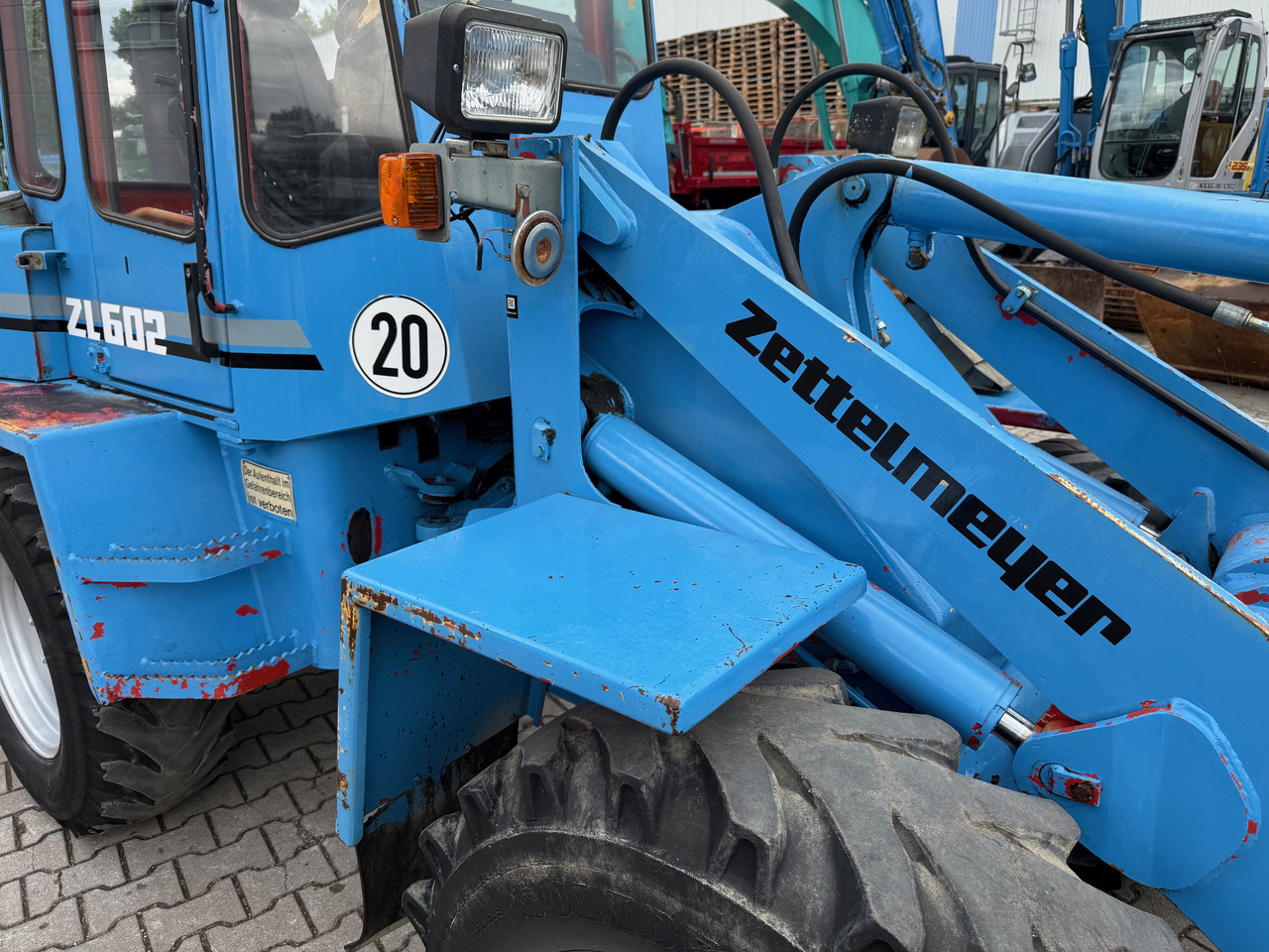 Cargadora de ruedas Zettlmeyer ZL602 Radlader Gabel + Schaufel + SW: foto 8