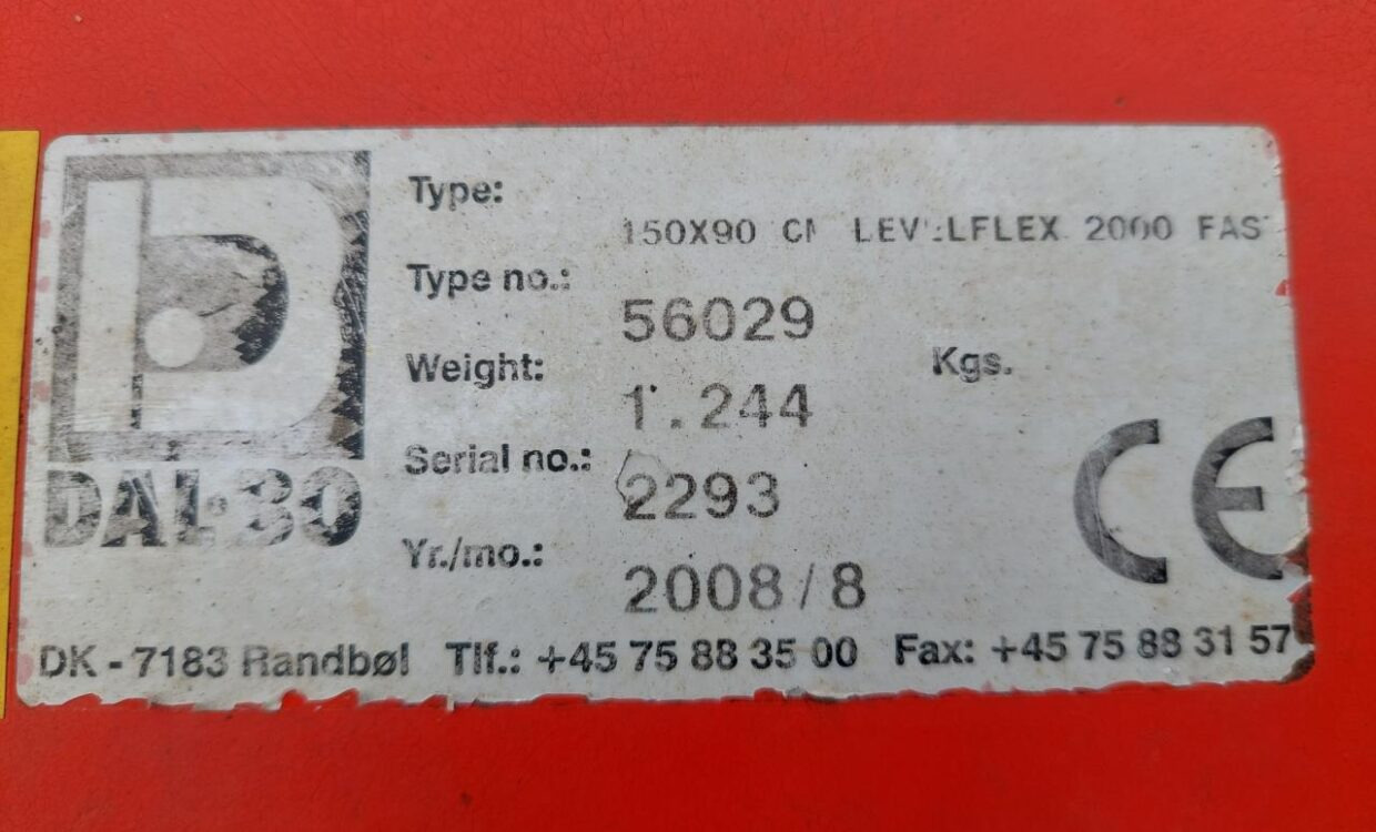 Leasing de Dalbo Levelflex 2000 Dalbo Levelflex 2000: foto 14