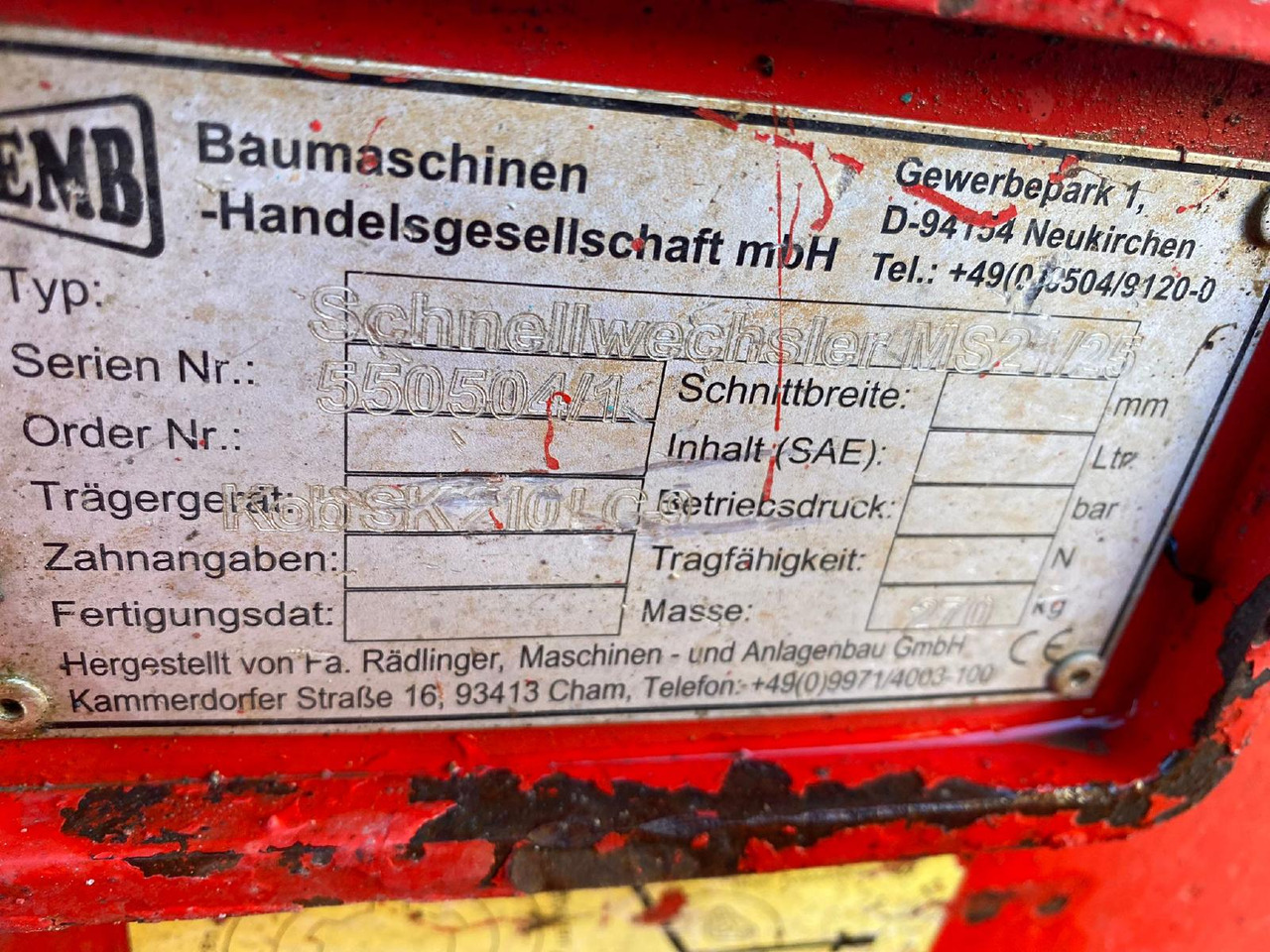 Lehnhoff MS 21 /25 - Acoplamiento rápido: foto 4 Lehnhoff MS 21 /25 - Acoplamiento rápido: foto 4