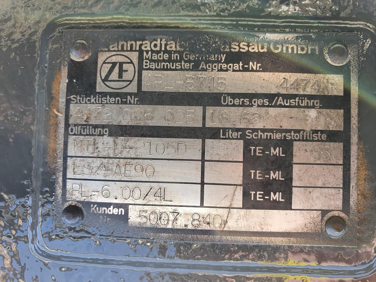 Liebherr AP B 745 aus A312 - Eje y piezas para Maquinaria de construcción: foto 5 Liebherr AP B 745 aus A312 - Eje y piezas para Maquinaria de construcción: foto 5