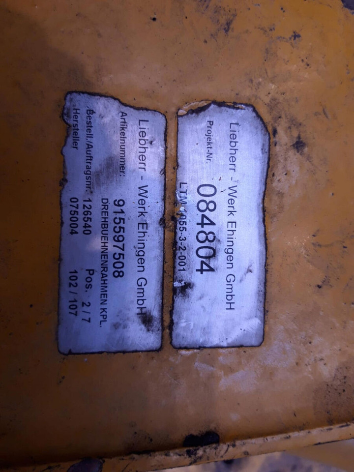 Liebherr LTM 1055-3.2 a frame - Bastidor/ Chasis para Autogrúa: foto 5 Liebherr LTM 1055-3.2 a frame - Bastidor/ Chasis para Autogrúa: foto 5