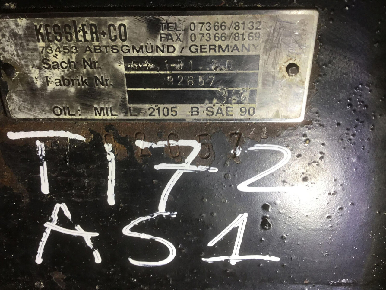 Terex AC 155 axle housing axle 1 - Eje y piezas para Autogrúa: foto 5 Terex AC 155 axle housing axle 1 - Eje y piezas para Autogrúa: foto 5