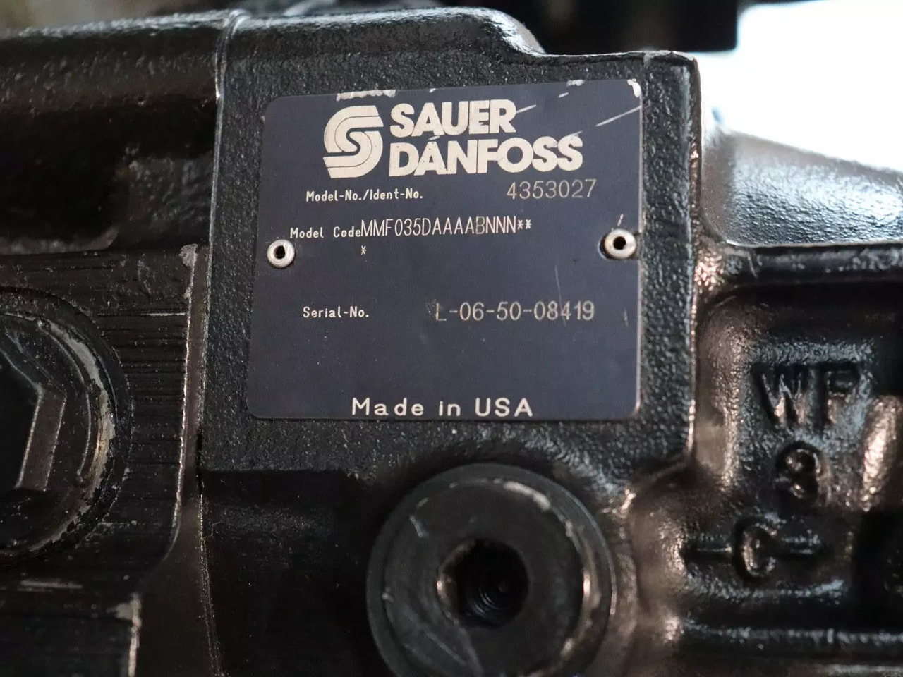 DANFOSS / SAUER MMF035D-AA-AAB-NNN - Motor hidráulico para Maquinaria de construcción: foto 3 DANFOSS / SAUER MMF035D-AA-AAB-NNN - Motor hidráulico para Maquinaria de construcción: foto 3