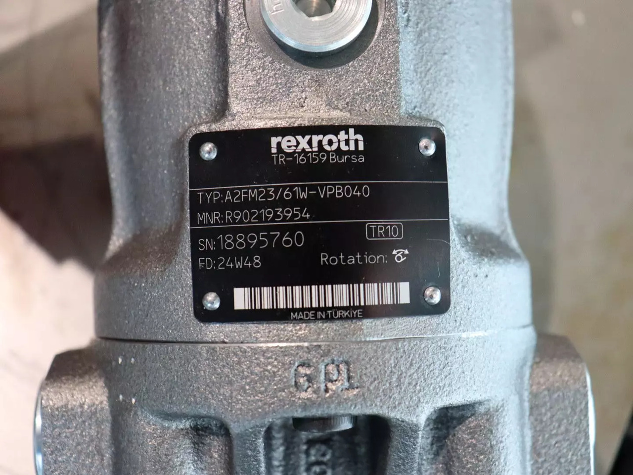 REXROTH A2FM23/61W-VPB040 - Motor hidráulico para Equipo de manutención: foto 3 REXROTH A2FM23/61W-VPB040 - Motor hidráulico para Equipo de manutención: foto 3