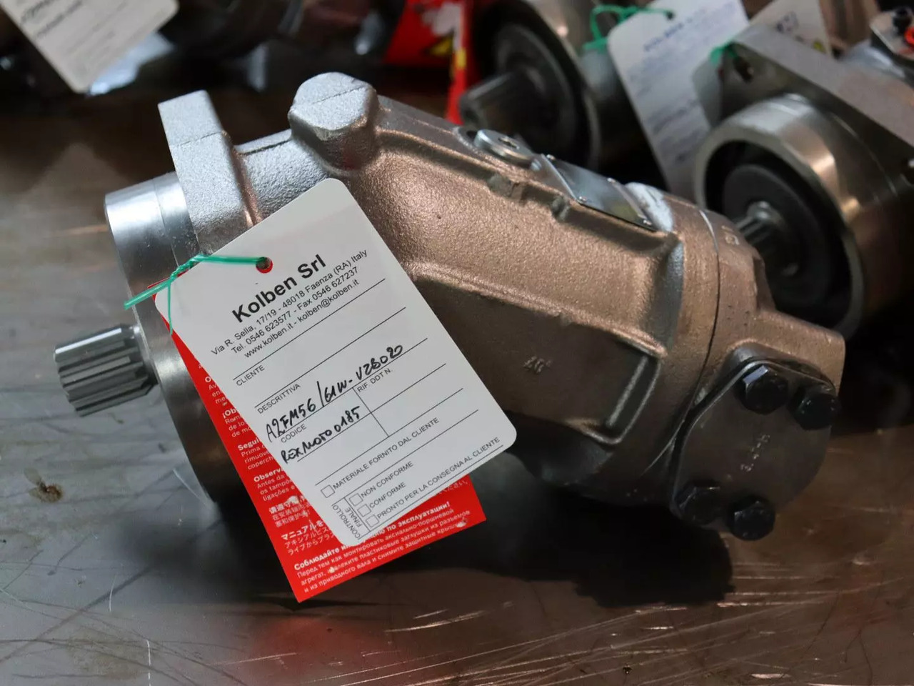 REXROTH A2FM56/61W-VZB020 - Motor hidráulico para Equipo de manutención: foto 1 REXROTH A2FM56/61W-VZB020 - Motor hidráulico para Equipo de manutención: foto 1
