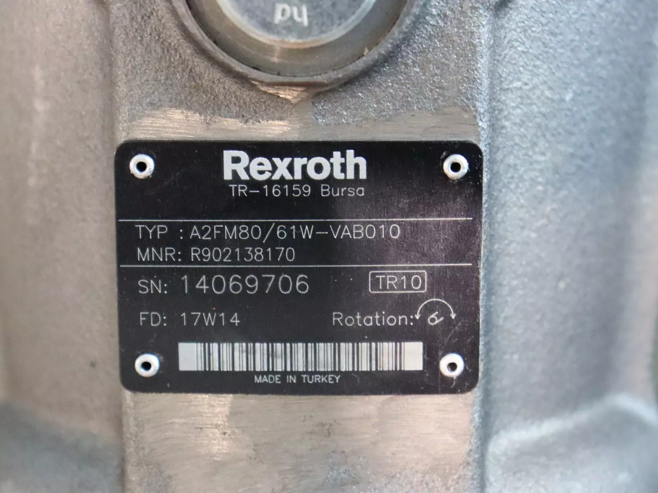 REXROTH A2FM80/61W-VAB010 - Motor hidráulico para Equipo de manutención: foto 3 REXROTH A2FM80/61W-VAB010 - Motor hidráulico para Equipo de manutención: foto 3