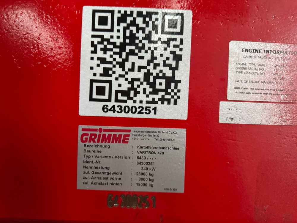 Grimme VARITRON 470 - Cosechadora: foto 2 Grimme VARITRON 470 - Cosechadora: foto 2