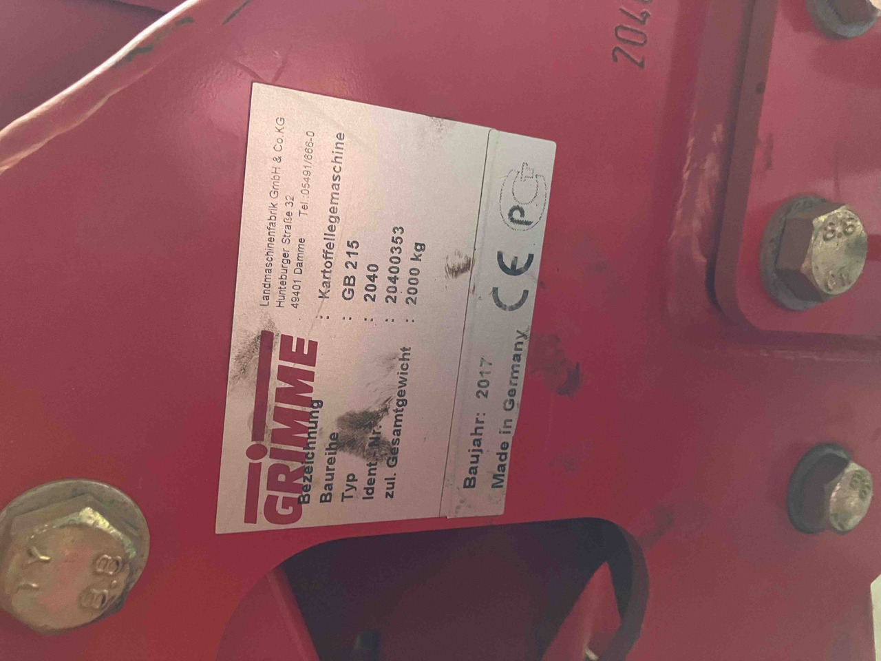 Grimme GB 215 - Cosechadora: foto 2 Grimme GB 215 - Cosechadora: foto 2