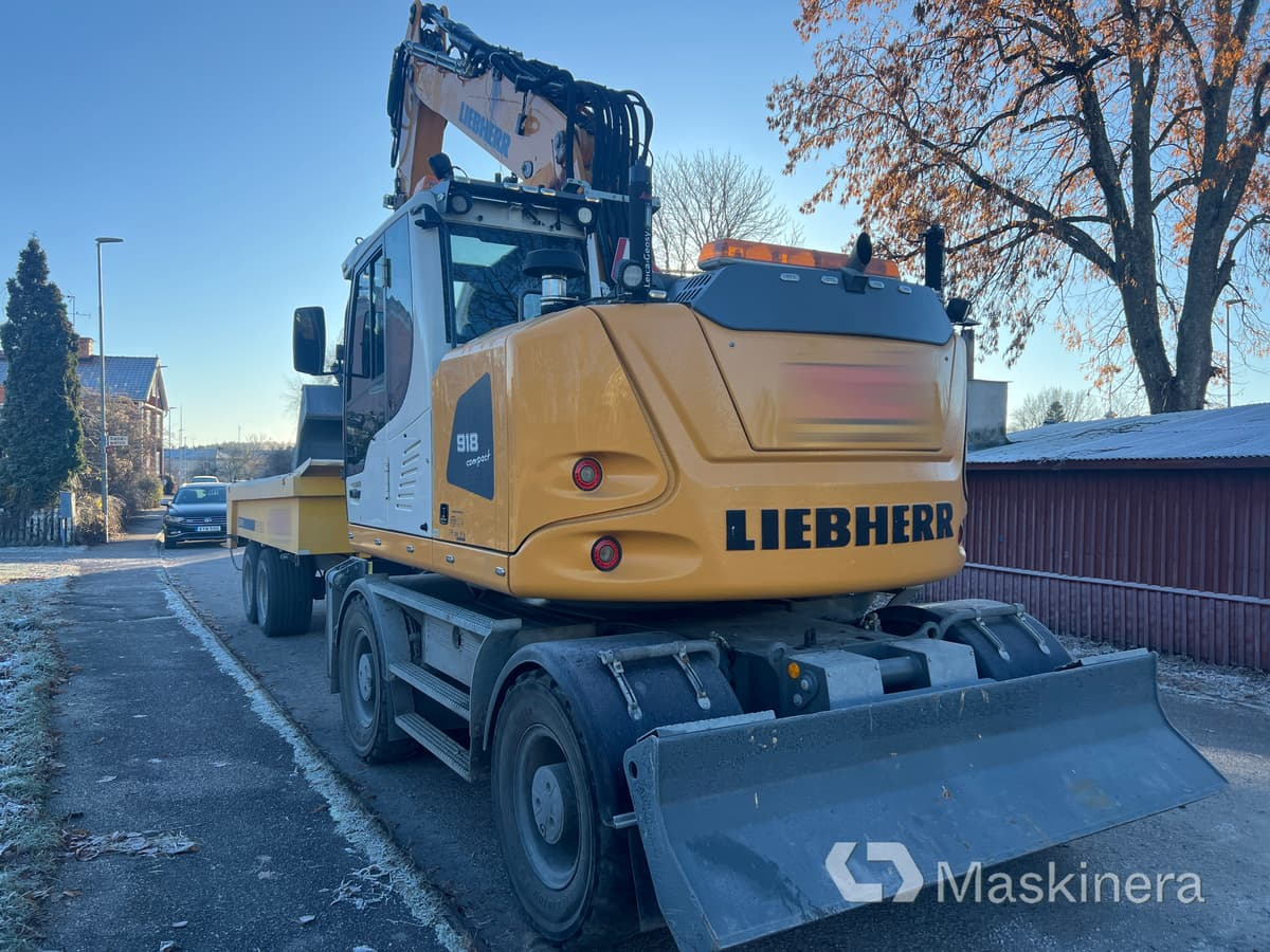 Hjulgrävare Liebherr 918 Compact Litronic med kärra - Excavadora de cadenas: foto 5 Hjulgrävare Liebherr 918 Compact Litronic med kärra - Excavadora de cadenas: foto 5