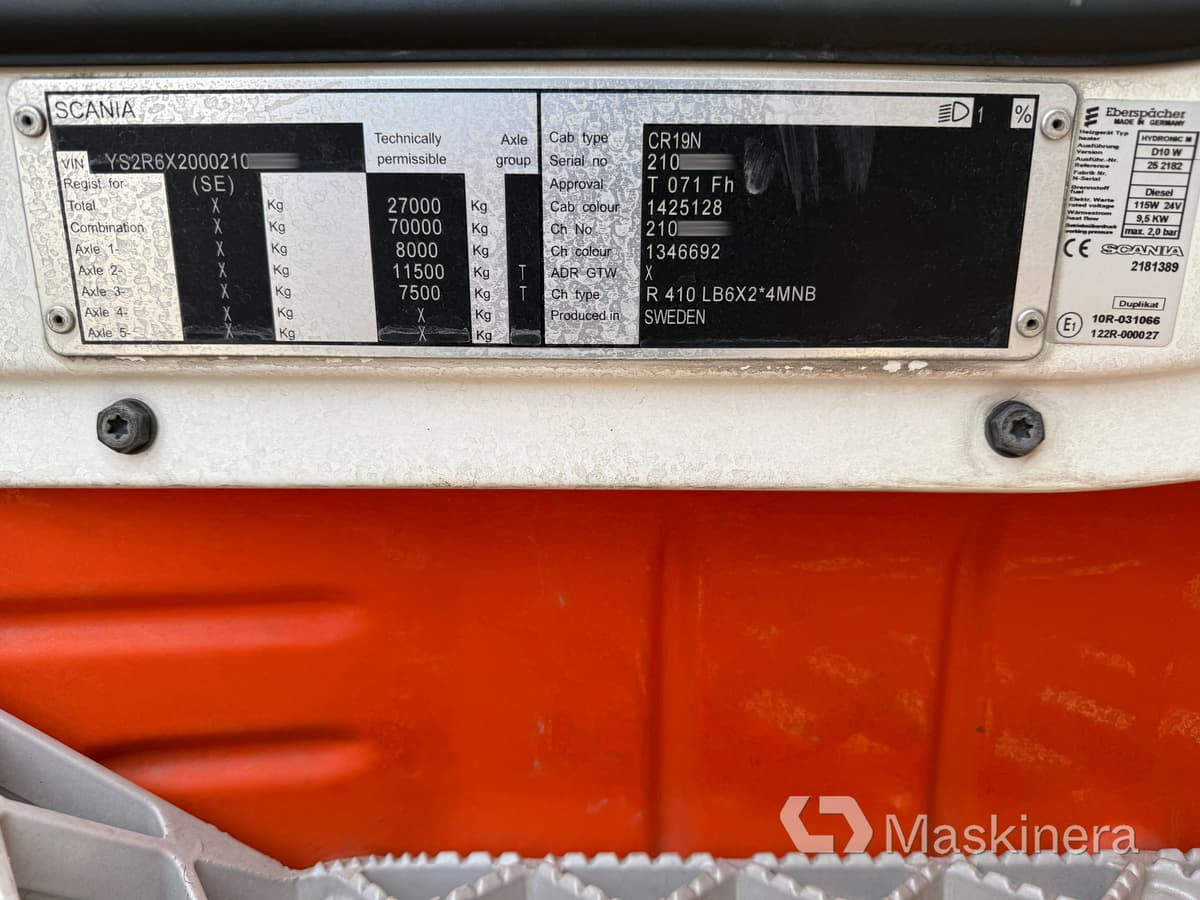 Camión caja cerrada Scania R410LB 6X2*4MNB Skåpbil Scania R410LB: foto 45