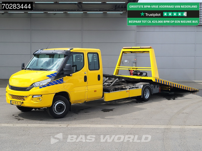 Iveco Daily 70C18 3.0L Autotransporter Luchtvering 3,5t Trekhaak Lier Airco Cruise Euro6 Cartransporter Oprijwagen Trekhaak Cruise control - Furgoneta: foto 1 Iveco Daily 70C18 3.0L Autotransporter Luchtvering 3,5t Trekhaak Lier Airco Cruise Euro6 Cartransporter Oprijwagen Trekhaak Cruise control - Furgoneta: foto 1