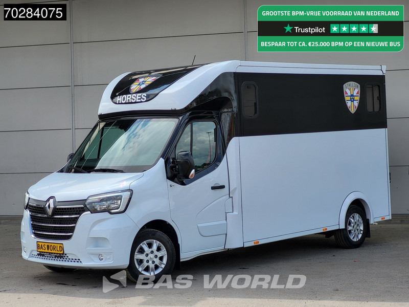 Renault Master 165PK Paardenwagen Hengstenuitvoering Navi LED Trekhaak Airco Cruise Camera Euro6 Horsetruck 15m3 Airco Trekhaak Cruise control - Furgoneta: foto 1 Renault Master 165PK Paardenwagen Hengstenuitvoering Navi LED Trekhaak Airco Cruise Camera Euro6 Horsetruck 15m3 Airco Trekhaak Cruise control - Furgoneta: foto 1