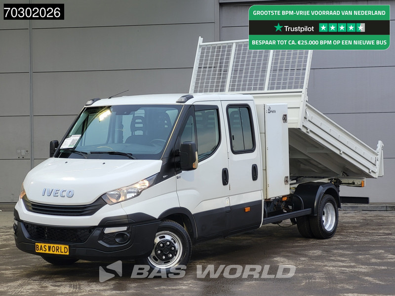 Iveco Daily 35C14 Dubbel Cabine Kipper met Kist Dubbellucht 3,5t Trekhaak Airco Cruise Euro6 Tipper Benne Kieper Airco Trekhaak Cruise contr - Furgoneta basculante: foto 1 Iveco Daily 35C14 Dubbel Cabine Kipper met Kist Dubbellucht 3,5t Trekhaak Airco Cruise Euro6 Tipper Benne Kieper Airco Trekhaak Cruise contr - Furgoneta basculante: foto 1