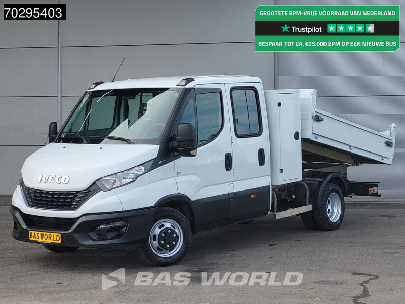 Iveco Daily 35C14 Kipper met Kist Dubbel Cabine Dubbellucht 3,5t Trekhaak Airco Cruise Euro6 Kieper Tipper Benne 2m3 Airco Trekhaak Cruise c - Furgoneta basculante: foto 1 Iveco Daily 35C14 Kipper met Kist Dubbel Cabine Dubbellucht 3,5t Trekhaak Airco Cruise Euro6 Kieper Tipper Benne 2m3 Airco Trekhaak Cruise c - Furgoneta basculante: foto 1