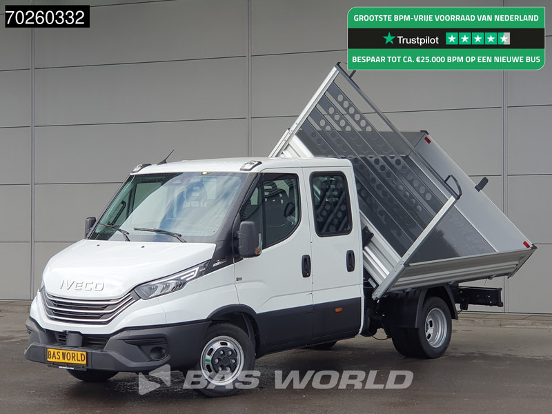 Iveco Daily 35C21 3-Zijdige Kipper Dubbel Cabine 210PK 3.0L Dubbellucht 3,5t Trekhaak ACC Airco LED Camera CarPlay Euro6 Tipper Benne Kieper - Furgoneta basculante: foto 1 Iveco Daily 35C21 3-Zijdige Kipper Dubbel Cabine 210PK 3.0L Dubbellucht 3,5t Trekhaak ACC Airco LED Camera CarPlay Euro6 Tipper Benne Kieper - Furgoneta basculante: foto 1