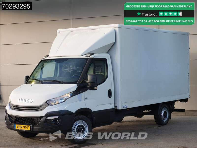 Iveco Daily 35S16 Laadklep 3,5t Trekhaak Bakwagen Airco Euro6 Meubelbak Koffer 19m3 Airco Trekhaak - Furgoneta caja cerrada: foto 1 Iveco Daily 35S16 Laadklep 3,5t Trekhaak Bakwagen Airco Euro6 Meubelbak Koffer 19m3 Airco Trekhaak - Furgoneta caja cerrada: foto 1