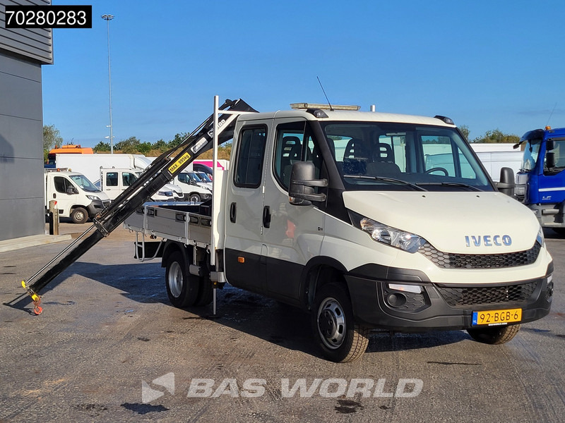 Iveco Daily 50C17 3,0L Automaat HIAB 017T-2 DC Open laadbak Kraan Dubbellucht Airco Euro6 Pickup Crane Kraanwagen Pritsche Airco Dubbel cabi - Furgoneta caja abierta: foto 3 Iveco Daily 50C17 3,0L Automaat HIAB 017T-2 DC Open laadbak Kraan Dubbellucht Airco Euro6 Pickup Crane Kraanwagen Pritsche Airco Dubbel cabi - Furgoneta caja abierta: foto 3