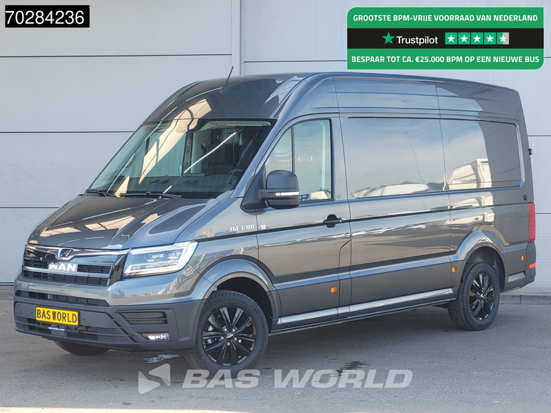 MAN TGE 3.180 Automaat 180PK L3H3 LED Airco Cruise Trekhaak Camera Parkeersensoren L2H2 12m3 Airco Trekhaak - Furgón: foto 1 MAN TGE 3.180 Automaat 180PK L3H3 LED Airco Cruise Trekhaak Camera Parkeersensoren L2H2 12m3 Airco Trekhaak - Furgón: foto 1
