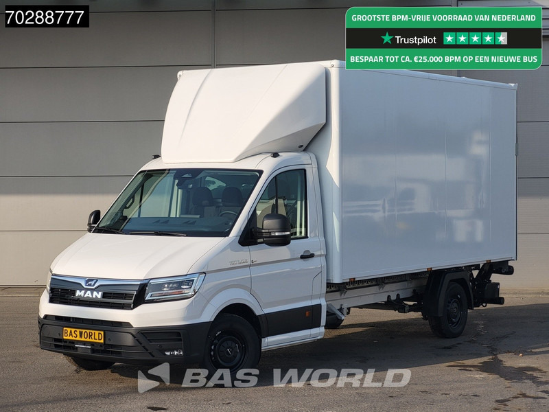 MAN TGE 3.180 Automaat Laadklep Bakwagen 2025 Facelift Navi LED Airco Cruise Euro6 Meubelbak Koffer 21m3 Airco Cruise control - Furgoneta caja cerrada: foto 1 MAN TGE 3.180 Automaat Laadklep Bakwagen 2025 Facelift Navi LED Airco Cruise Euro6 Meubelbak Koffer 21m3 Airco Cruise control - Furgoneta caja cerrada: foto 1