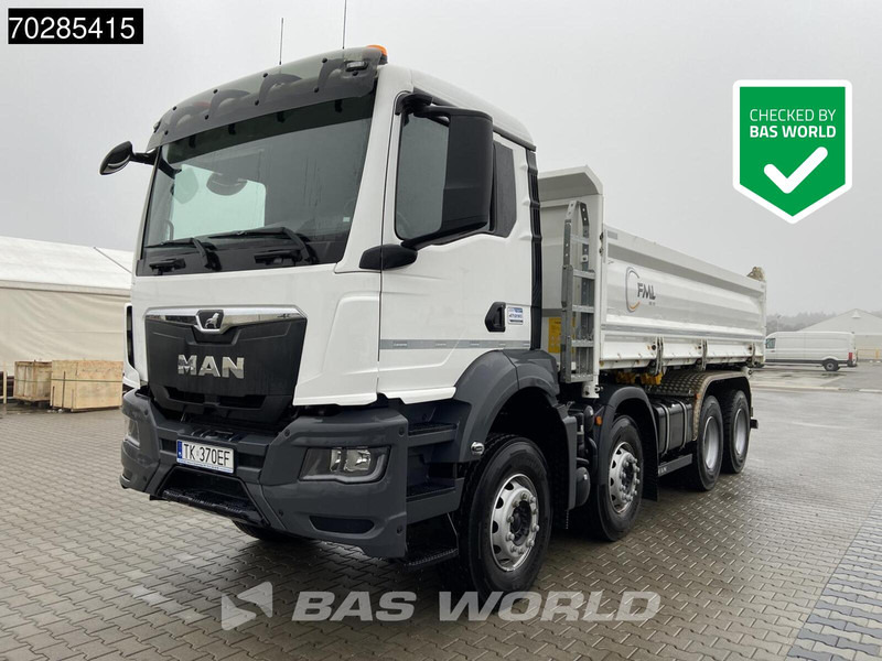 MAN TGS 35.440 TGS 8X4 14m2 3-Way kipper Hardox Big-Axle Steel-suspension Euro 6 - Camión volquete: foto 1 MAN TGS 35.440 TGS 8X4 14m2 3-Way kipper Hardox Big-Axle Steel-suspension Euro 6 - Camión volquete: foto 1