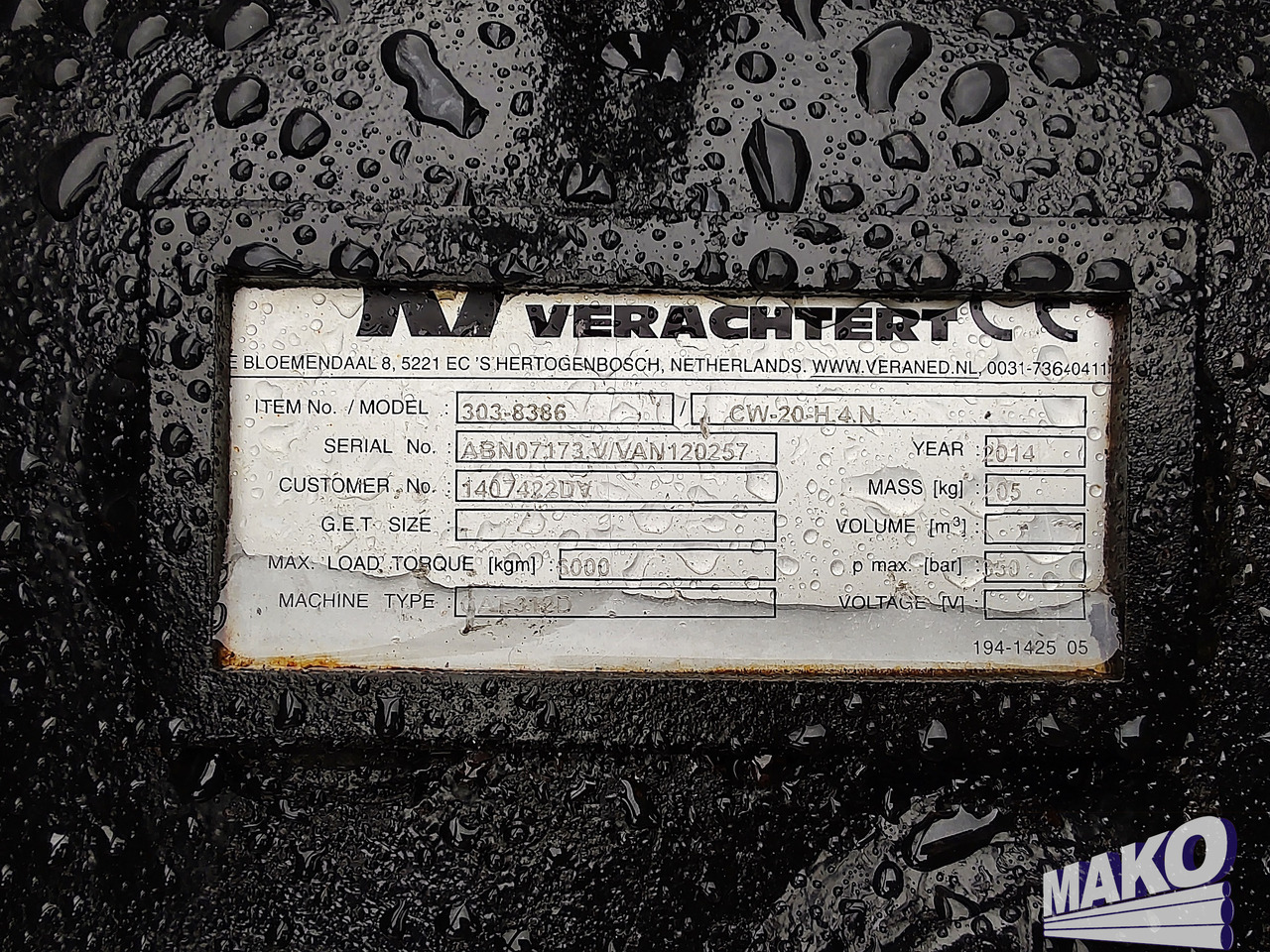 Implemento para Maquinaria de construcción Szybkozłącze hydrauliczne Verachtert CW20 CW30 CW40: foto 6