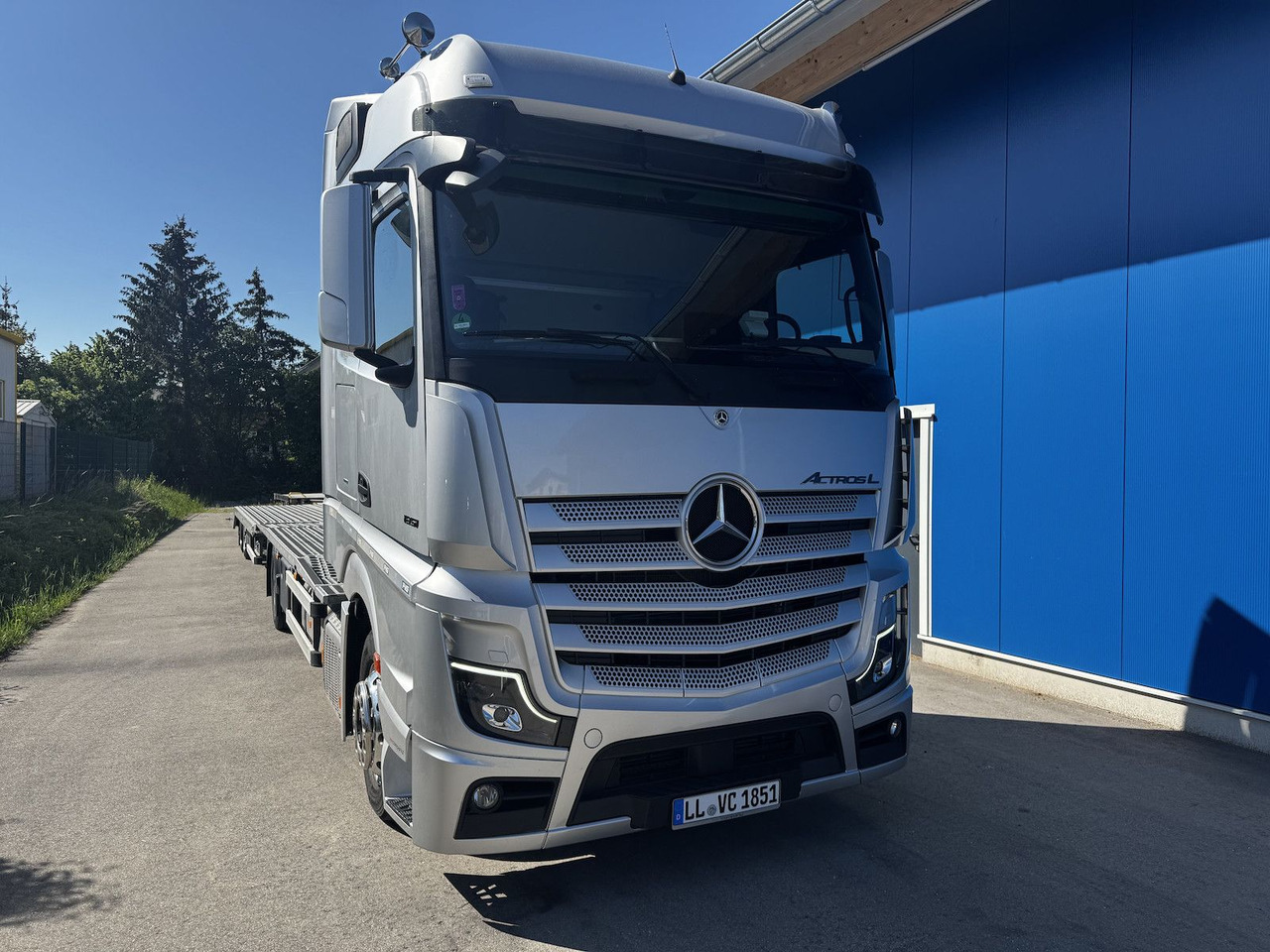 Mercedes-Benz Actros L 1851 FVG Autotransporter + Hänger - Camión portavehículos: foto 4 Mercedes-Benz Actros L 1851 FVG Autotransporter + Hänger - Camión portavehículos: foto 4