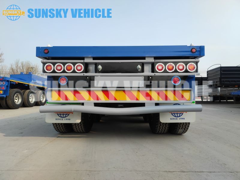 Semirremolque plataforma/ Caja abierta para transporte de contenedores nuevo SUNSKY 3-axle Flat Deck Trailer: foto 7