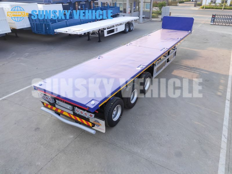 Semirremolque plataforma/ Caja abierta para transporte de contenedores nuevo SUNSKY 3-axle Flat Deck Trailer: foto 11