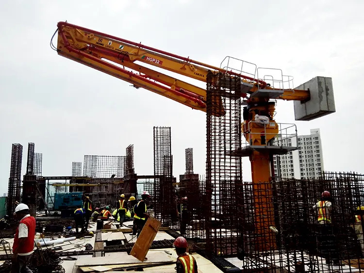 XCMG Schwing Concrete Distributor HGP32 High Efficiency 22kw 32m Hydraulic Spider Concrete Placing Boom Made in China - Bomba de hormigon estacionaria: foto 5 XCMG Schwing Concrete Distributor HGP32 High Efficiency 22kw 32m Hydraulic Spider Concrete Placing Boom Made in China - Bomba de hormigon estacionaria: foto 5