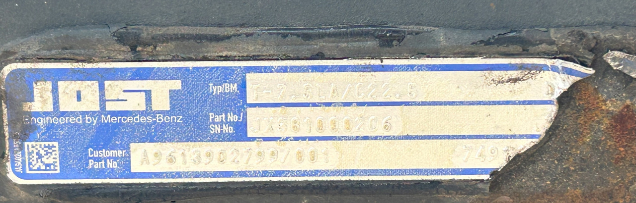 MERCEDES ACTROS MP4 TRAILING AXLE - Eje posterior: foto 3 MERCEDES ACTROS MP4 TRAILING AXLE - Eje posterior: foto 3