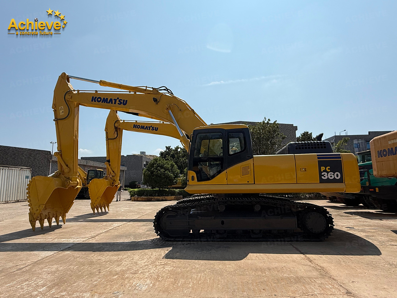 Excavadora de cadenas KOMATSU Remanufactured Komatsu PC360-7 excavator 1.6 m³  180/1900 kw/rpm  33000 kg  7380 mm  227 kN  Komatsu SAA6D114E  605 L【ACHIEVE】 TOP CONDITION!!!: foto 6