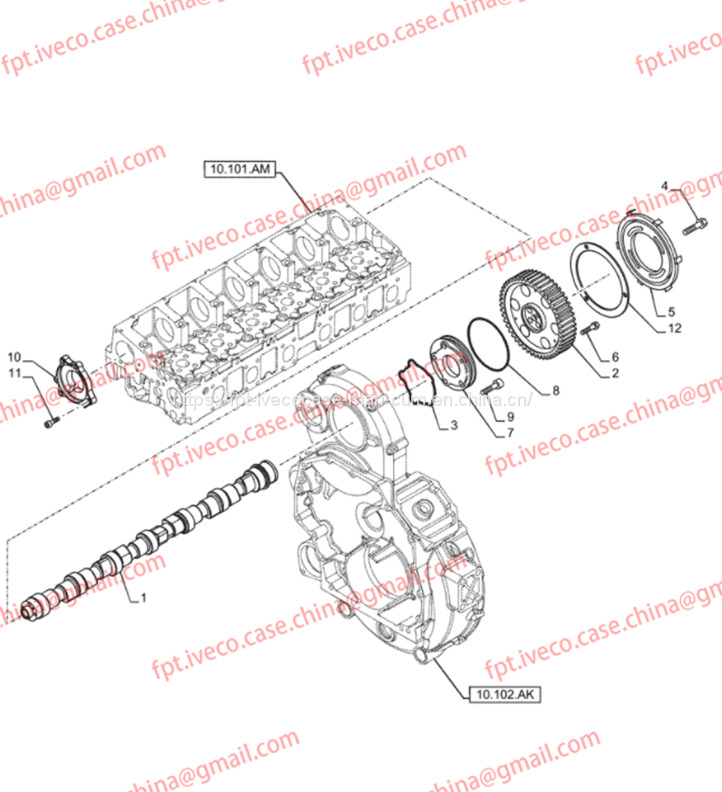 FPT IVECO CASE Cursor9 F2CFE614A*B041/F2CGE614F*V004 5802431166 Timing plate504378920 - Motor y piezas: foto 1 FPT IVECO CASE Cursor9 F2CFE614A*B041/F2CGE614F*V004 5802431166 Timing plate504378920 - Motor y piezas: foto 1