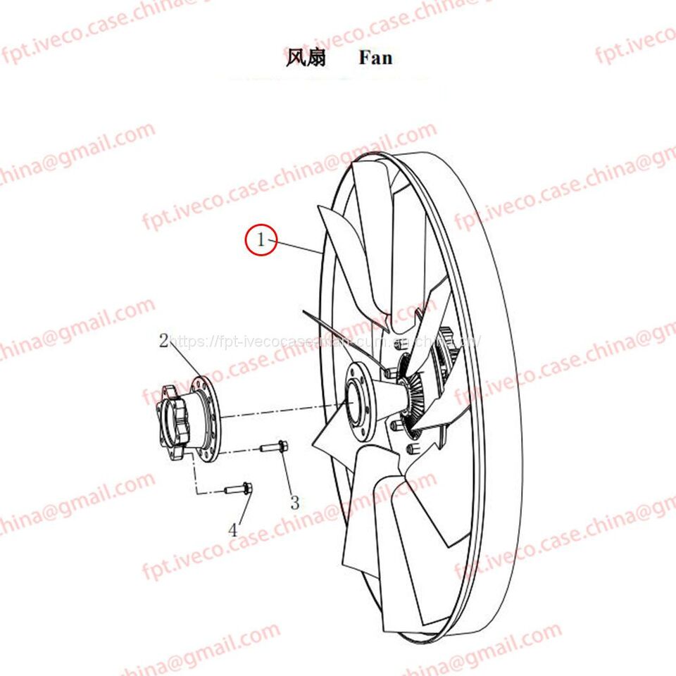 MAN D0836 Fan assembly 06601-0282 - Ventilador para Camión: foto 1 MAN D0836 Fan assembly 06601-0282 - Ventilador para Camión: foto 1