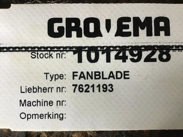 Liebherr Fan Blade - Ventilador: foto 2 Liebherr Fan Blade - Ventilador: foto 2