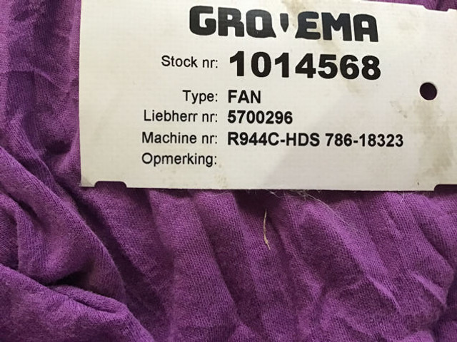 Liebherr Fan Blade - Sistema de refrigeración: foto 2 Liebherr Fan Blade - Sistema de refrigeración: foto 2