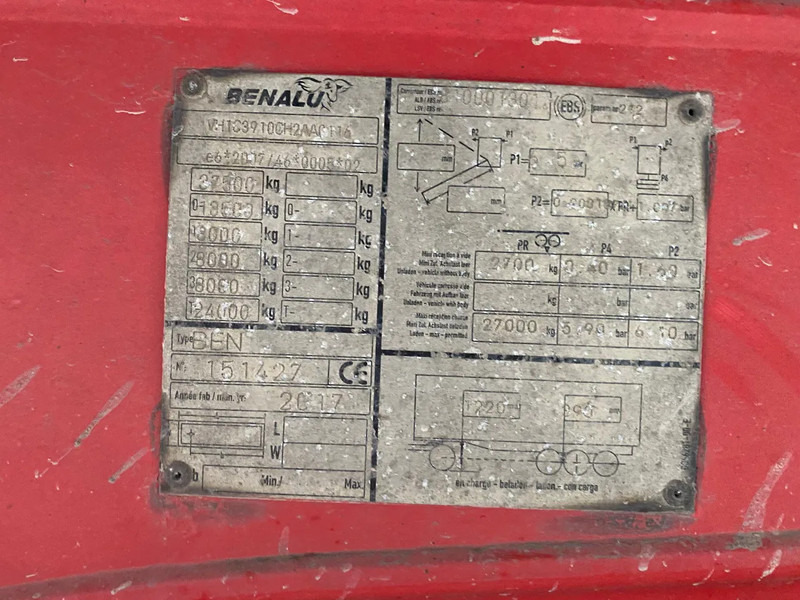 Semirremolque volquete Benalu ALU Tipper / 33 M3 / BPW + Drum: foto 8 Semirremolque volquete Benalu ALU Tipper / 33 M3 / BPW + Drum: foto 8