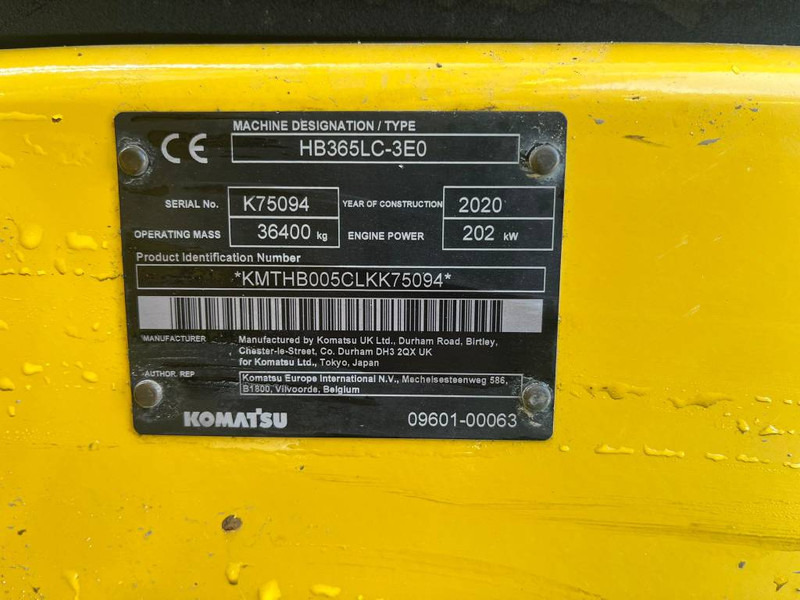 Komatsu HB365LC-3E0 - Excavadora de cadenas: foto 5 Komatsu HB365LC-3E0 - Excavadora de cadenas: foto 5