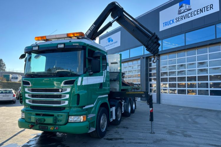 Scania R480 8x4 SWS SZM/Kran/Pritsche - Camión grúa: foto 2 Scania R480 8x4 SWS SZM/Kran/Pritsche - Camión grúa: foto 2