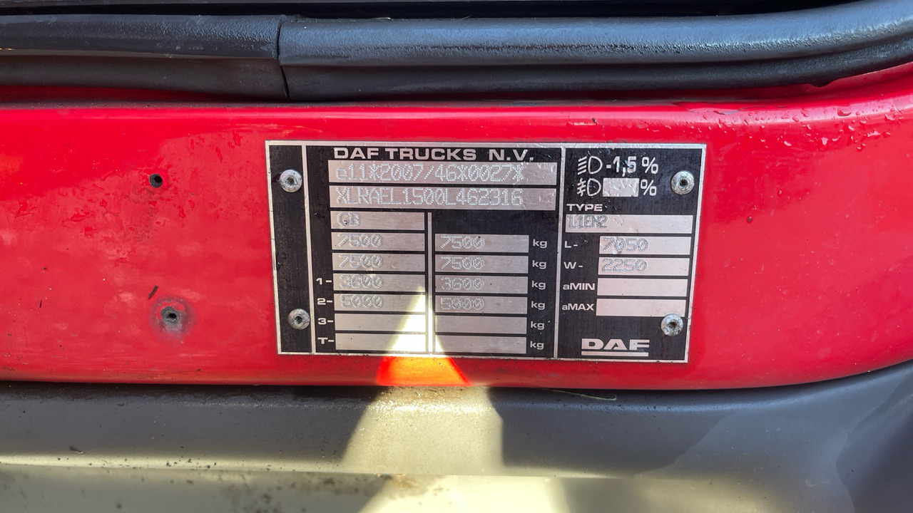 Camión caja cerrada Daf LF 150: foto 12 Camión caja cerrada Daf LF 150: foto 12