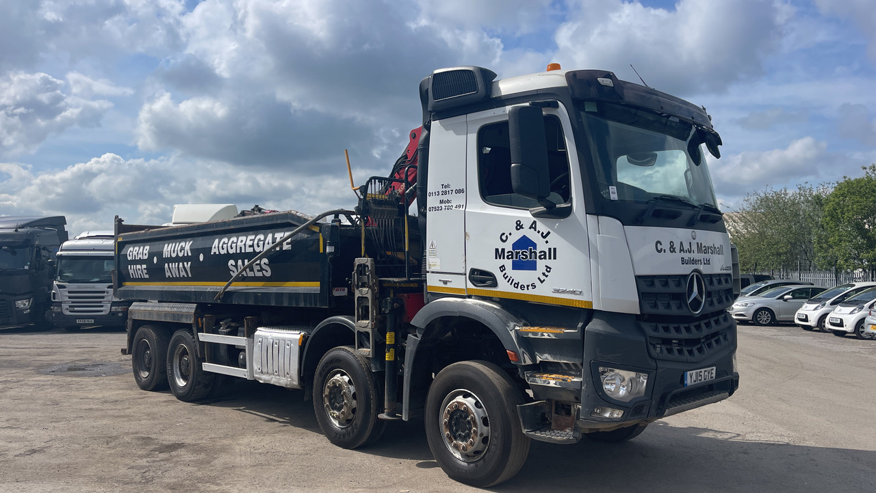 MERCEDES-BENZ AROCS 3240 - Camión volquete, Camión grúa: foto 1 MERCEDES-BENZ AROCS 3240 - Camión volquete, Camión grúa: foto 1