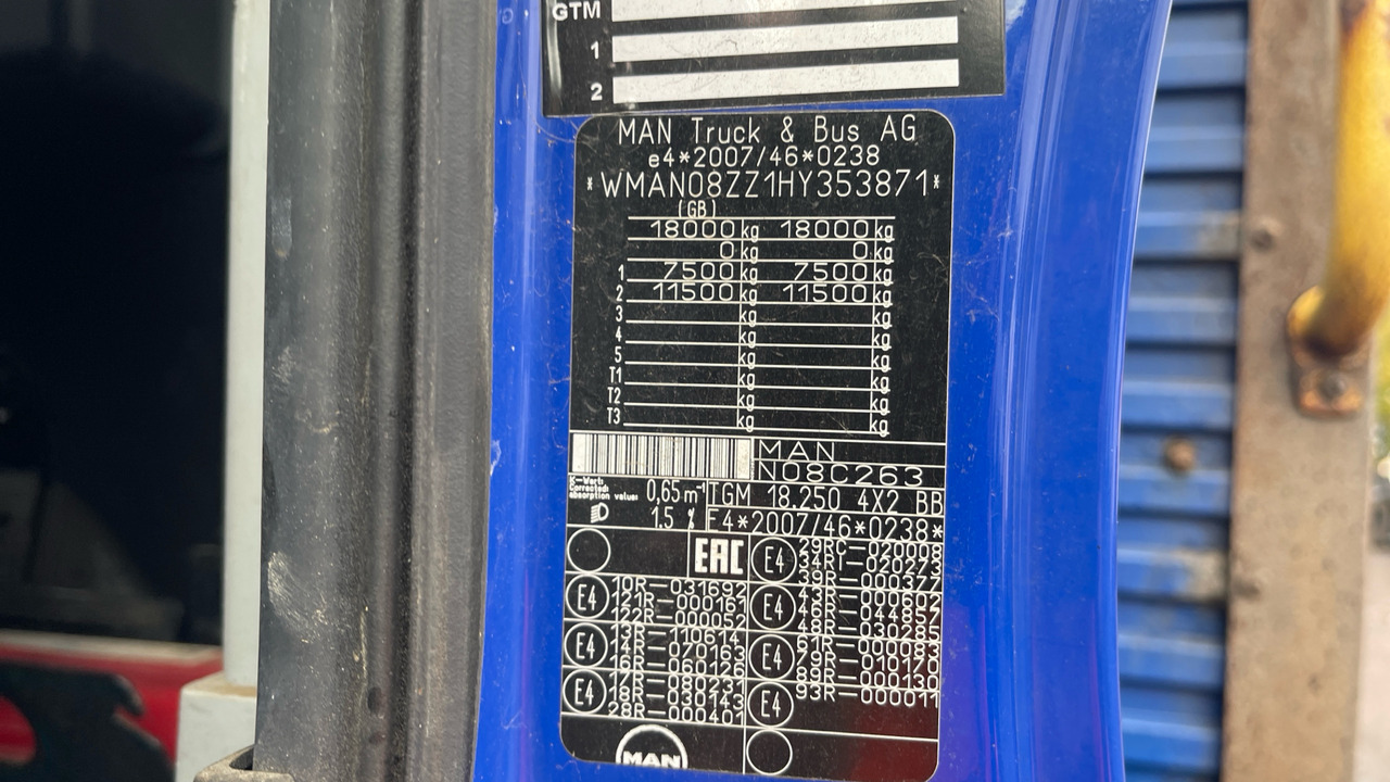 Camión caja abierta, Camión grúa Man TGM 18.250: foto 12 Camión caja abierta, Camión grúa Man TGM 18.250: foto 12