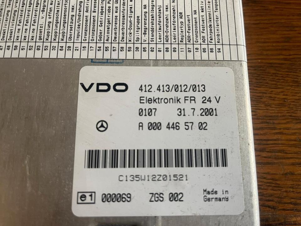 Mercedes Atego Elektronik FR VDO Steuergerät A0004465702 - Unidad de control: foto 3 Mercedes Atego Elektronik FR VDO Steuergerät A0004465702 - Unidad de control: foto 3