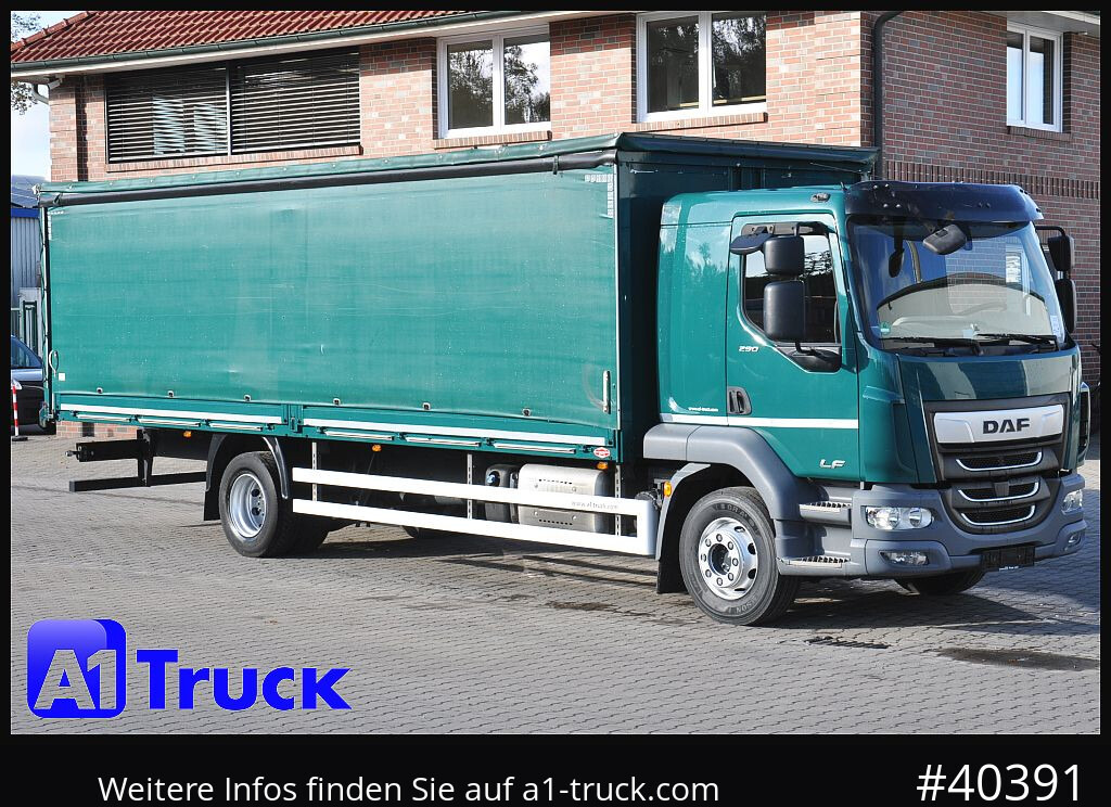 DAF LF 290, Klima, zul. GG 16.000kg, 1 Vorbesitzer - Camión lona: foto 1 DAF LF 290, Klima, zul. GG 16.000kg, 1 Vorbesitzer - Camión lona: foto 1