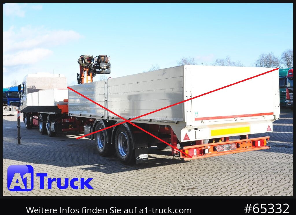 Camión caja abierta, Camión grúa DAF XF 440, Baustoff, Terex 145.2: foto 9