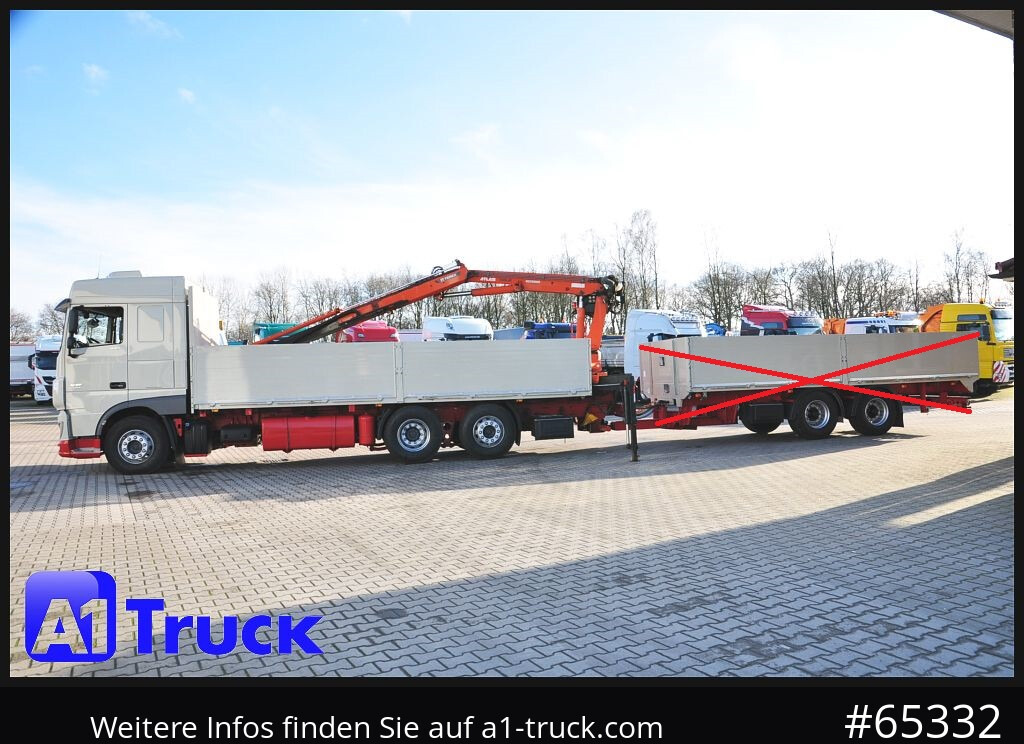 Camión caja abierta, Camión grúa DAF XF 440, Baustoff, Terex 145.2: foto 10
