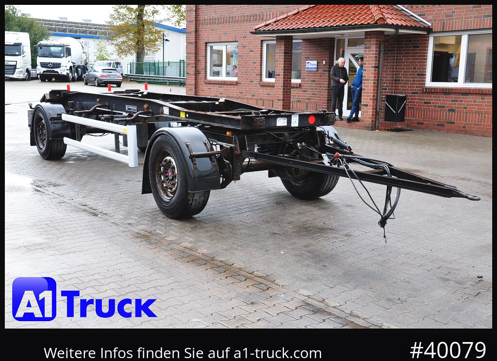 HUEFFERMANN HSA 1870, Abrollanhänger, Schlitten, - Remolque multilift/ Portacontenedores de cadenas: foto 1 HUEFFERMANN HSA 1870, Abrollanhänger, Schlitten, - Remolque multilift/ Portacontenedores de cadenas: foto 1