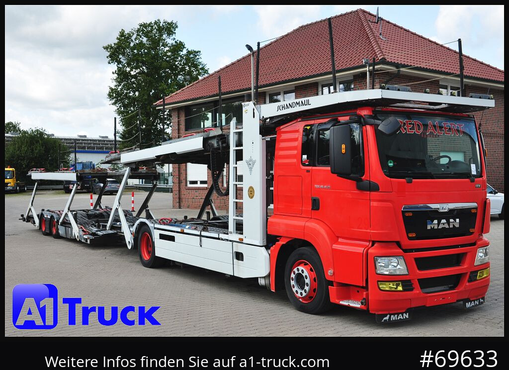 MAN 18.400 TGX, Autotransporter Kässbohrer, - Camión portavehículos: foto 1 MAN 18.400 TGX, Autotransporter Kässbohrer, - Camión portavehículos: foto 1